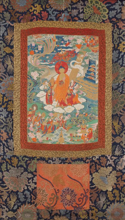 Shakyamuni discende dal cielo dei 33 dei da Unbekannt Unbekannt